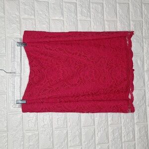 OLIVIA & MARTIN Pink Lace Skirt